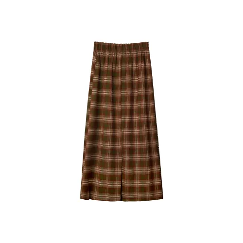 A Paradise For Awakening Casual Long Skirts Women's Coffee