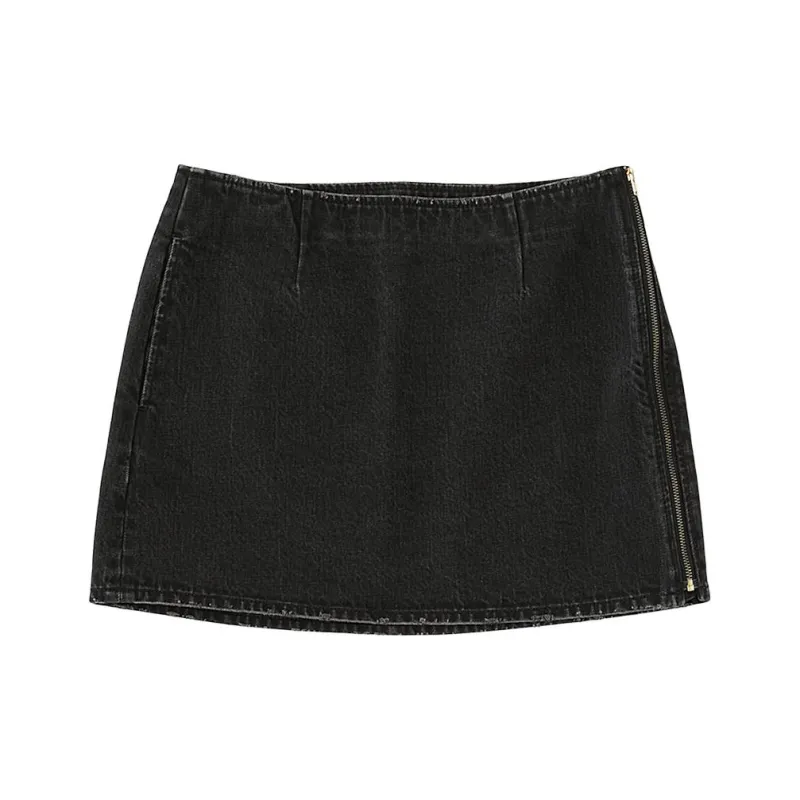 MOUSSY Denim Short Skirts Women's-3