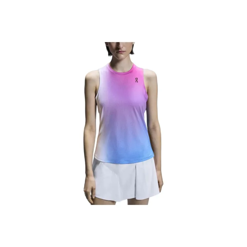 On CourtTank Tennis Tops Women's White Pink-0