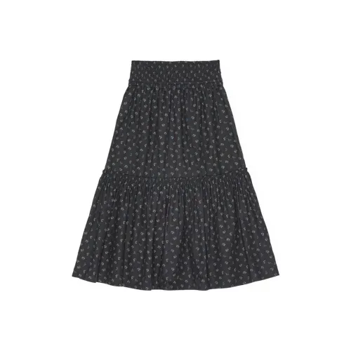 Maje Embroidered Maxi Skirt