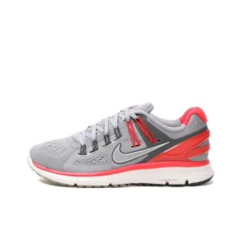 Nike Lunareclipse 3 Anti Slip Wear Resistant Low Top Casual Shoes Men's Gray Red