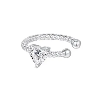 NVBBK S925 Silver Clip On Earrings Women's