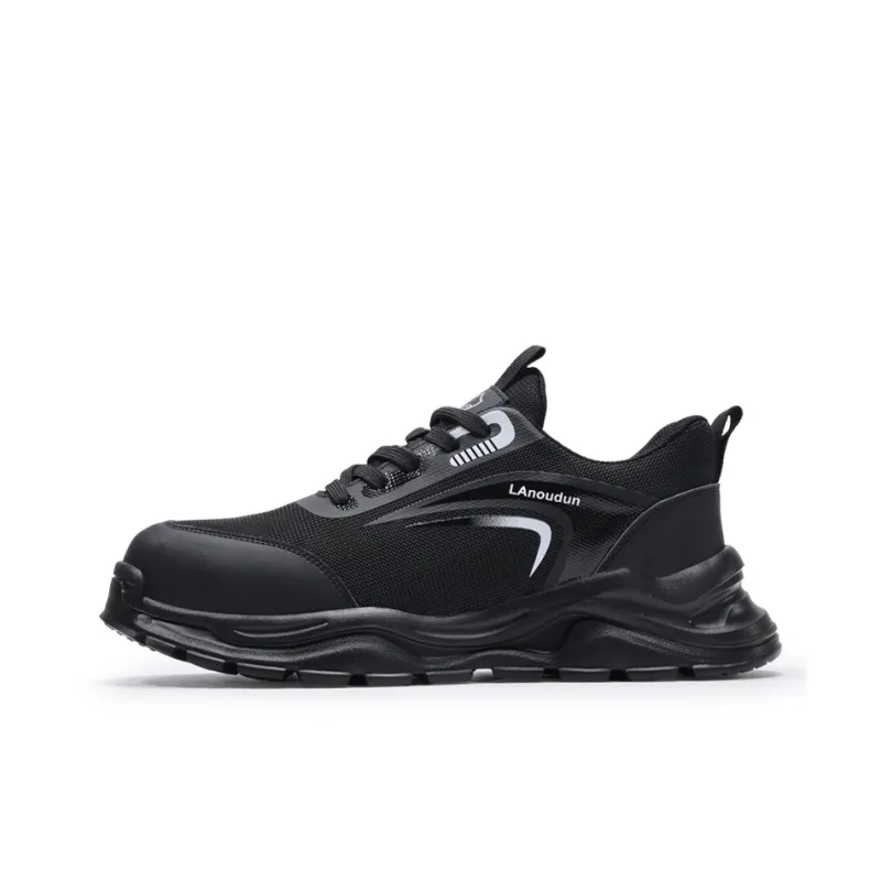 Blue Gull Shield Abrasion Resistant Impact Resistant Lightweight Low Top Outdoor Shoes Men's Black-0