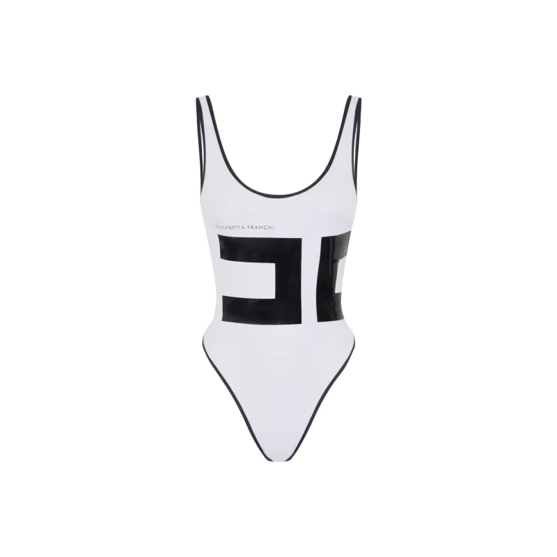 Elisabetta Franchi Maxi logo Swimsuit-0