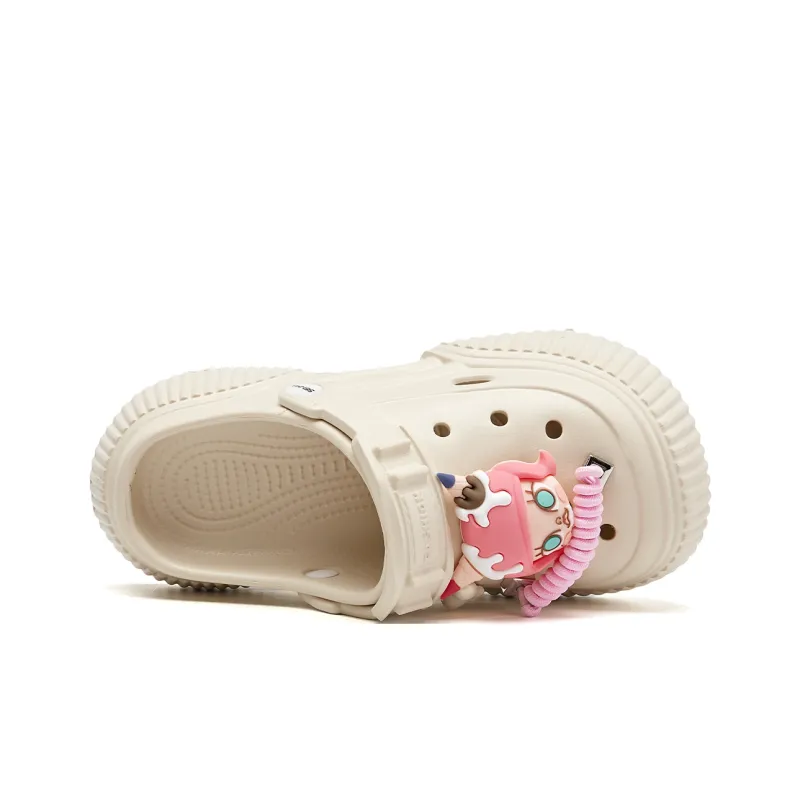 La Chapelle Business Casual Versatile Clogs Women's Beige-4