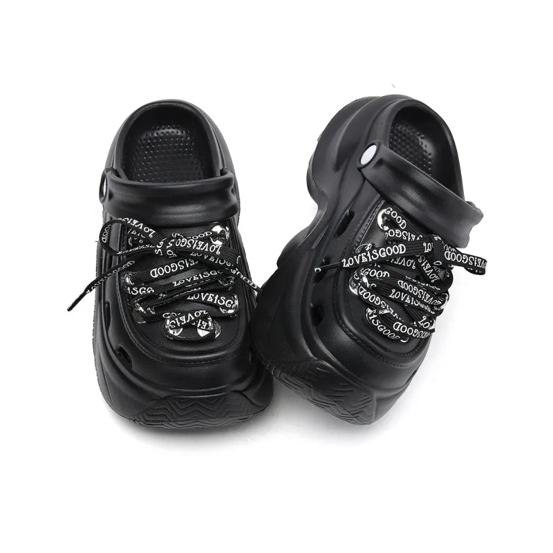 La Chapelle Clogs Women's Black-1