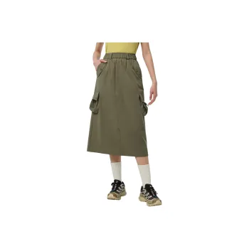 OUTDOOR PRODUCTS Casual Long Skirt Women's Vanilla Green