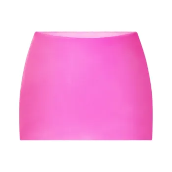 Khy FW24 DROP 010 Satin Ultra Mini Swim Skirt Swim Dresses & Skirts Women's Candy Pink/Candy Pink