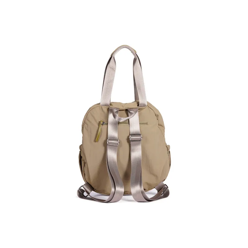 Dubaolu Fabric Backpack Large Size Women's Forest Green/Light Camel/Black-10