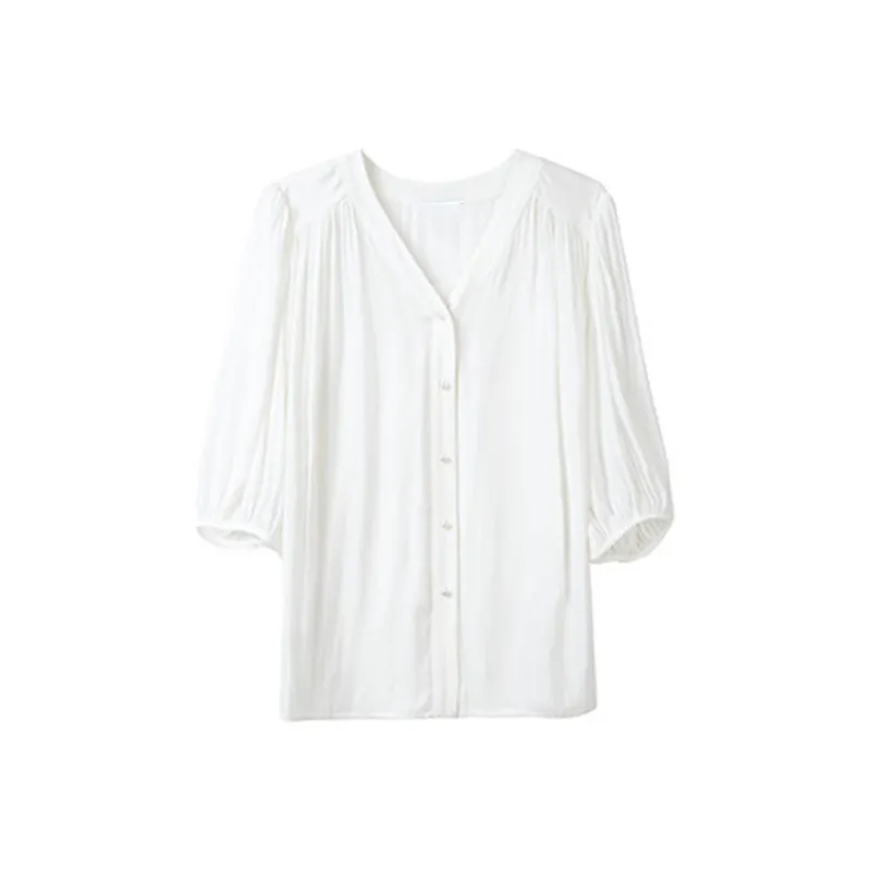 Ning Cai Yuer Shirts Women's White-0