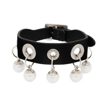 DIOR Calfskin Bracelets Unisex Black