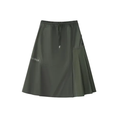 FILA FUSION Casual Long Skirts Women's Dome Gray