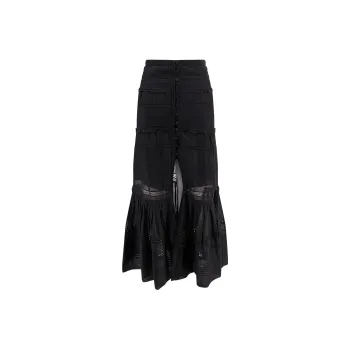 ISABEL MARANT ETOILE Dusta Broderie Anglaise Maxi Skirt
