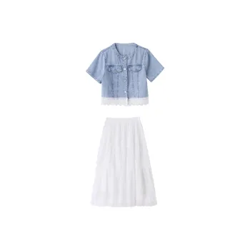 Mapping Two Piece Skirt Sets Women's
