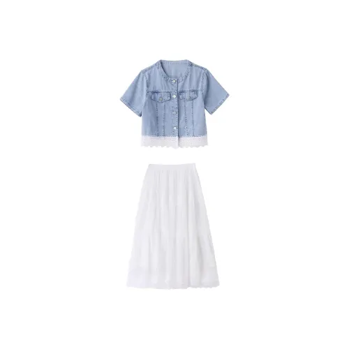 Mapping Two Piece Skirt Sets Women's
