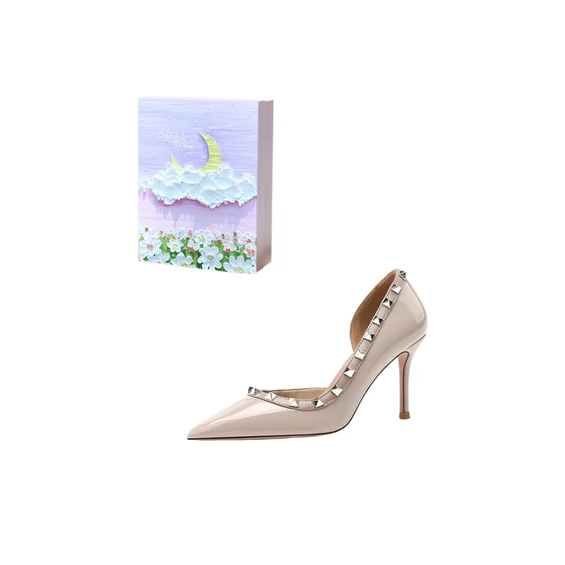 ROBINHOOD High Heels Women's Nude/Black-12