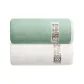 White+Green]Flannel 80*160cm Bath Towels (New Binding Upgraded)