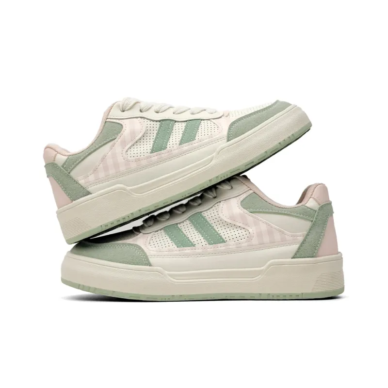 Mengsai Cushioning, Wear Resistant Low Top Skateboard Shoes Women's Guava Pink-4