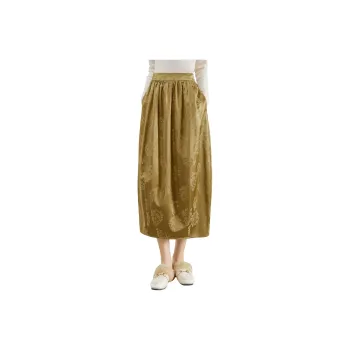 TOUCH Casual Long Skirts Women's Gold