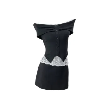 SECFLY OFFICIAL Skirt Set Women's Black
