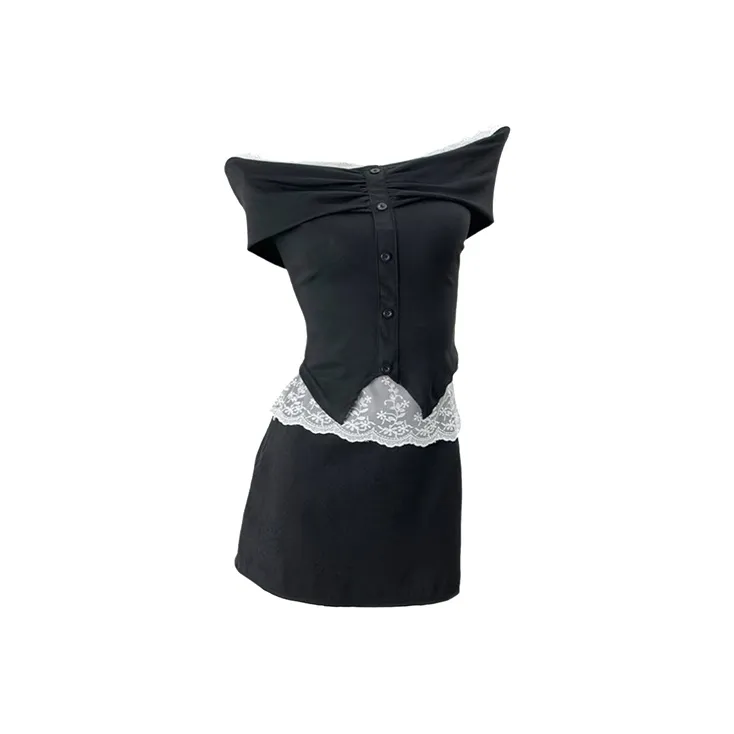 SECFLY OFFICIAL Skirt Set Women's Black-0