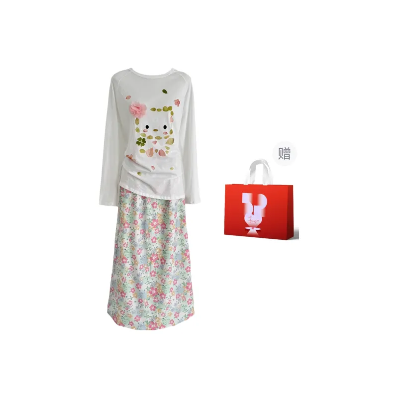 COMMA GIRL Two Piece Skirt Sets Women's-10