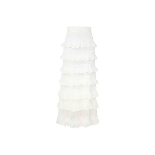 Zimmermann Illuminate Lace Frill Skirt
