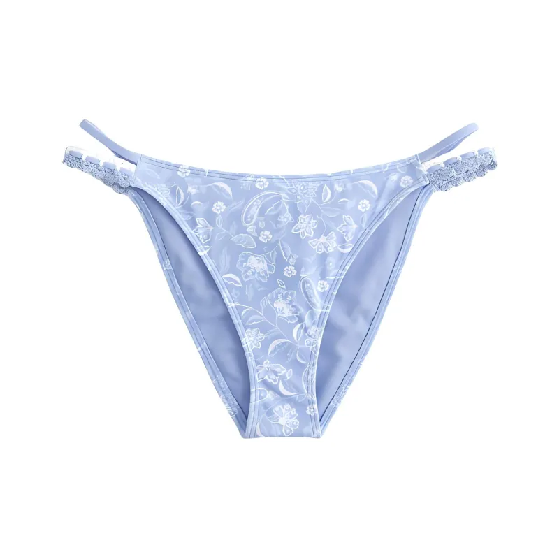 Hollister Swimming Shorts Women's Blue Floral-0