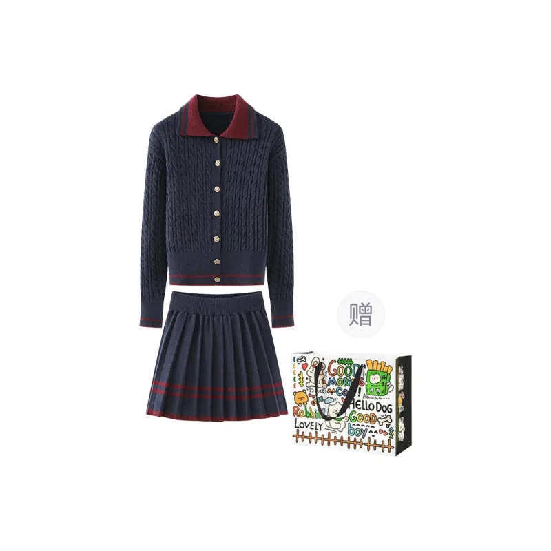 OURUOKE Two Piece Skirt Sets Women's-6