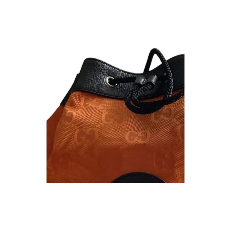 GUCCI Cow Leather Backpack Men's Orange-2
