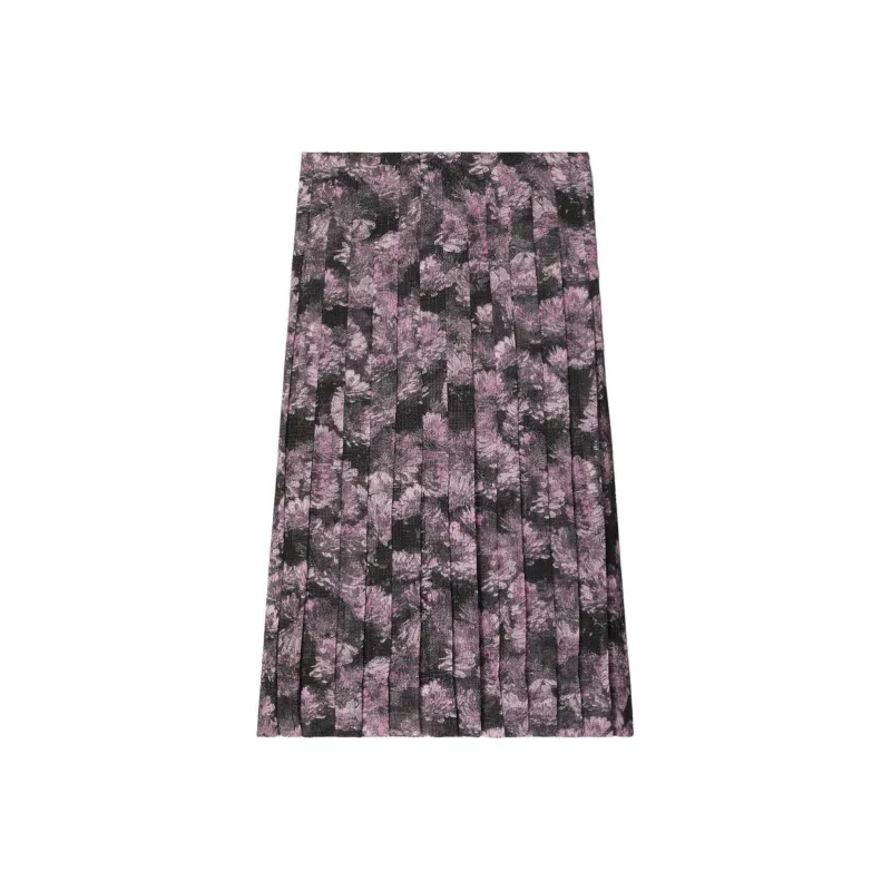 TORY BURCH Printed Pleated Midi Skirt-0