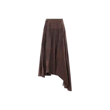 ZIGGYCHEN Asymmetric Pleated Skirt