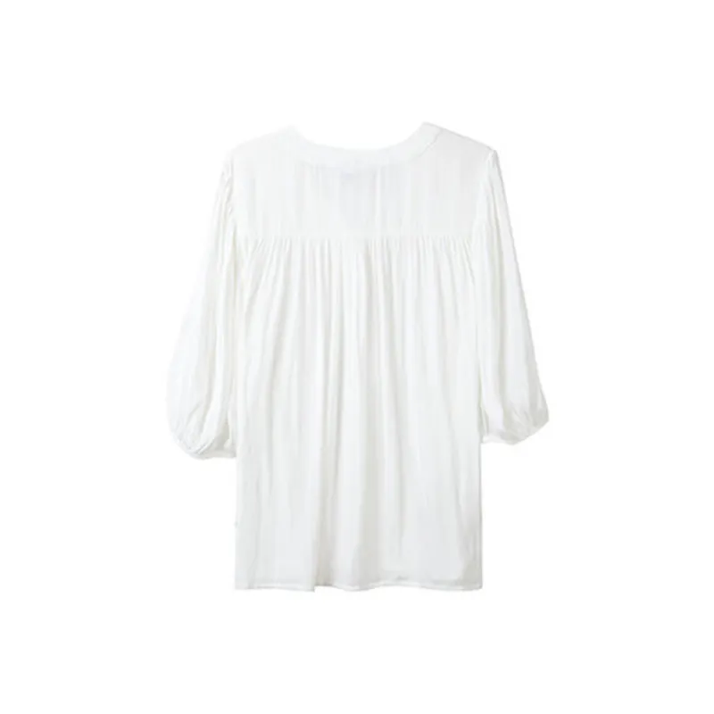 Ning Cai Yuer Shirts Women's White-1