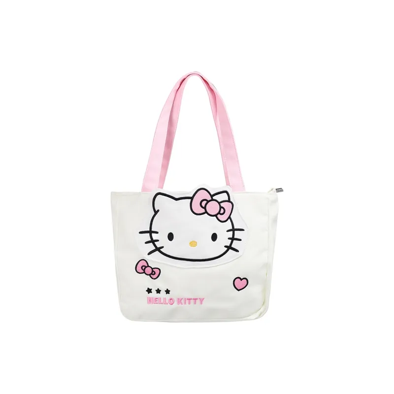 Sanrio Hello Kitty, Collaboration Polyester Shoulder Bag Unisex White-0