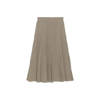ARITZIA Wilfred New Twirl Pleated Skirt Casual Long Skirts Women's Nomad Taupe/Nomad Gray Umber