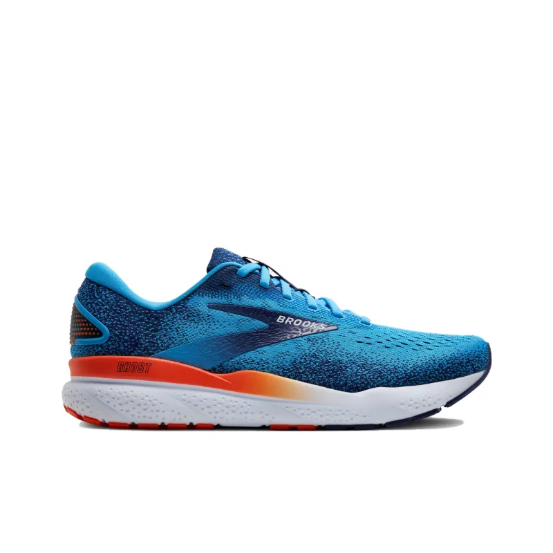 Brooks Ghost 16 Anti Slip Wear Resistant Low Top Running Shoes Men's Blue-1