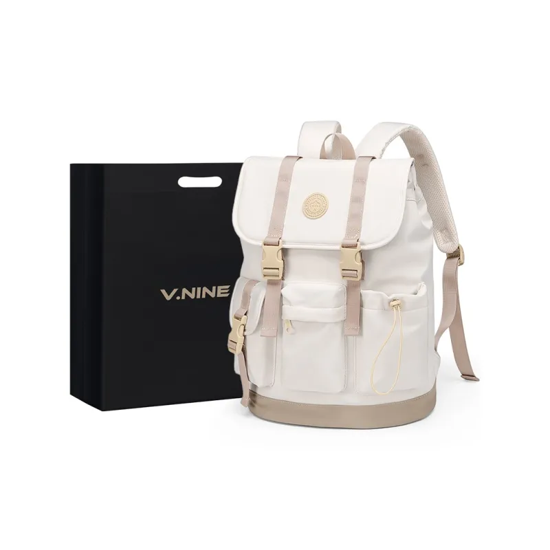 V.NINE Fabric Backpack Large Size Unisex Multicolor-0