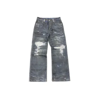 Haonanhuang Jeans Unisex Blue