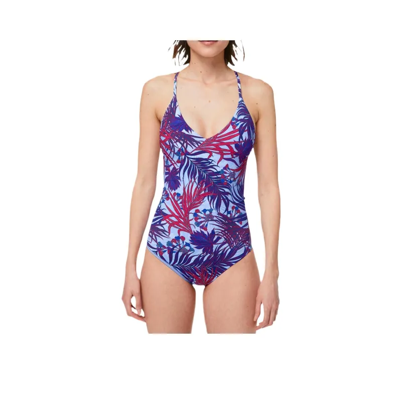 Lululemon Weave The Waves One piece Swimsuit Women's Mini Tropical Hydrangea-0