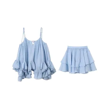 PLANE DRIFT Two Piece Skirt Sets Women's
