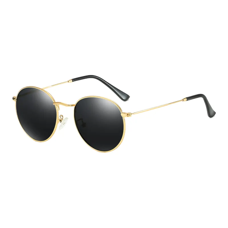 SOMAN Metal Round Sunglasses Unisex-0