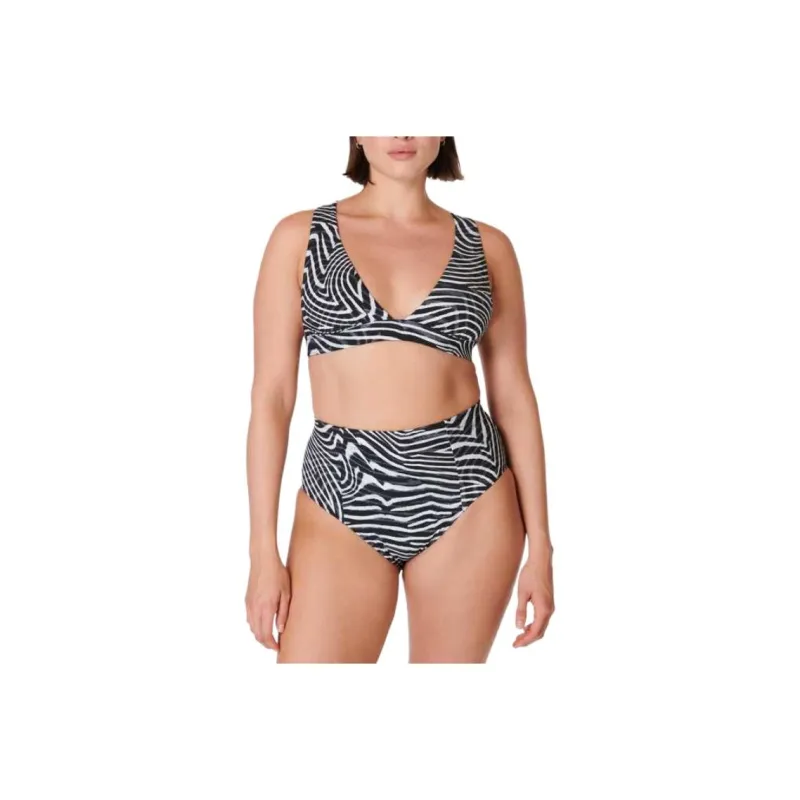 Sweaty Betty Peninsula Xtra Life Two-Piece Swimsuits Women's Gray Exposure Print-0