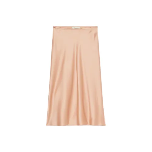 Blumarine Satin Midi Skirt