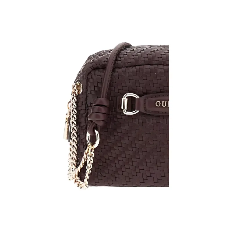 GUESS PU Shoulder Bag Mini Women's Dark Brown-3
