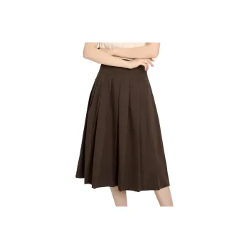 Beautiful Wardrobe Casual Long Skirt Women's Coffee