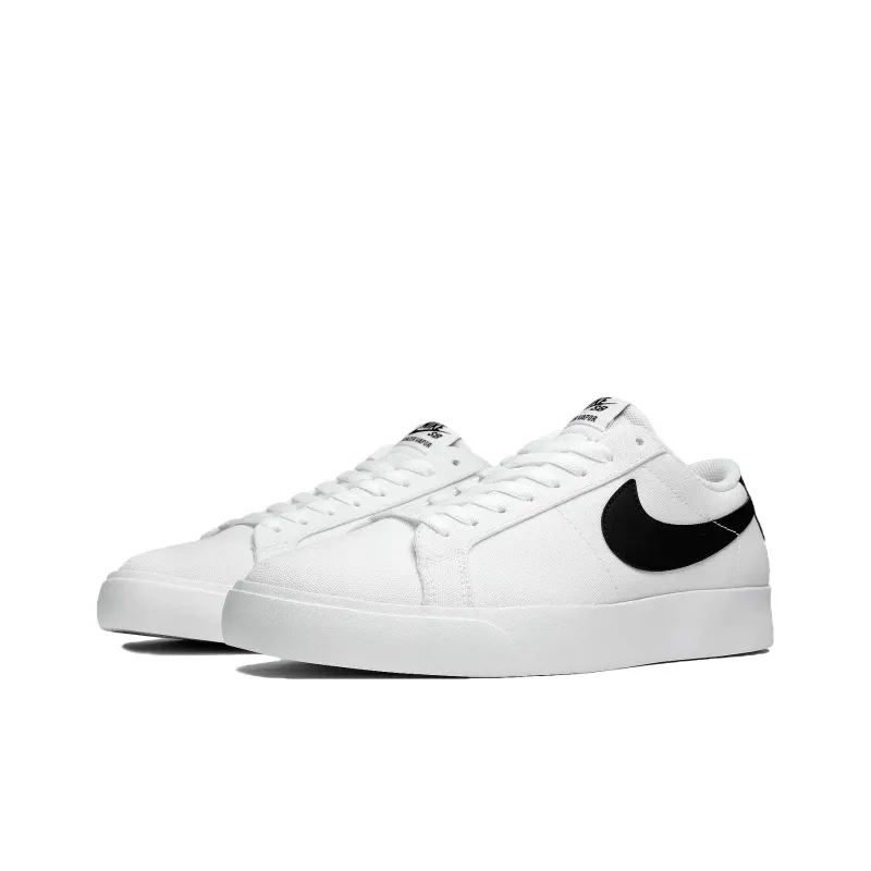 Nike SB Blazer Wear resistant And Lightweight Low Top Skateboard Shoes Men's White-2