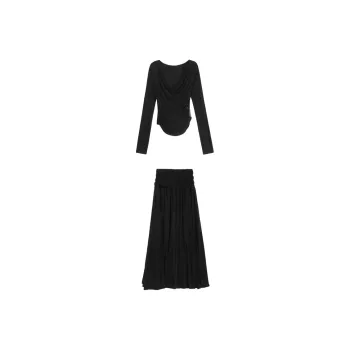 AFGGD Two Piece Skirt Sets Women's