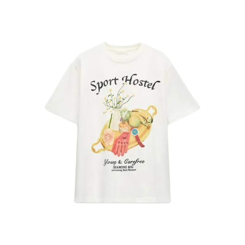 DOKZB Drop Shoulder Sleeve T Shirt Women's-0