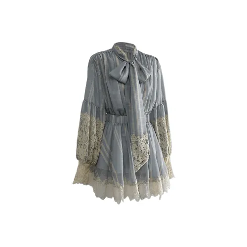 Icicofficial Skirt Set Women's Ruffle Hem