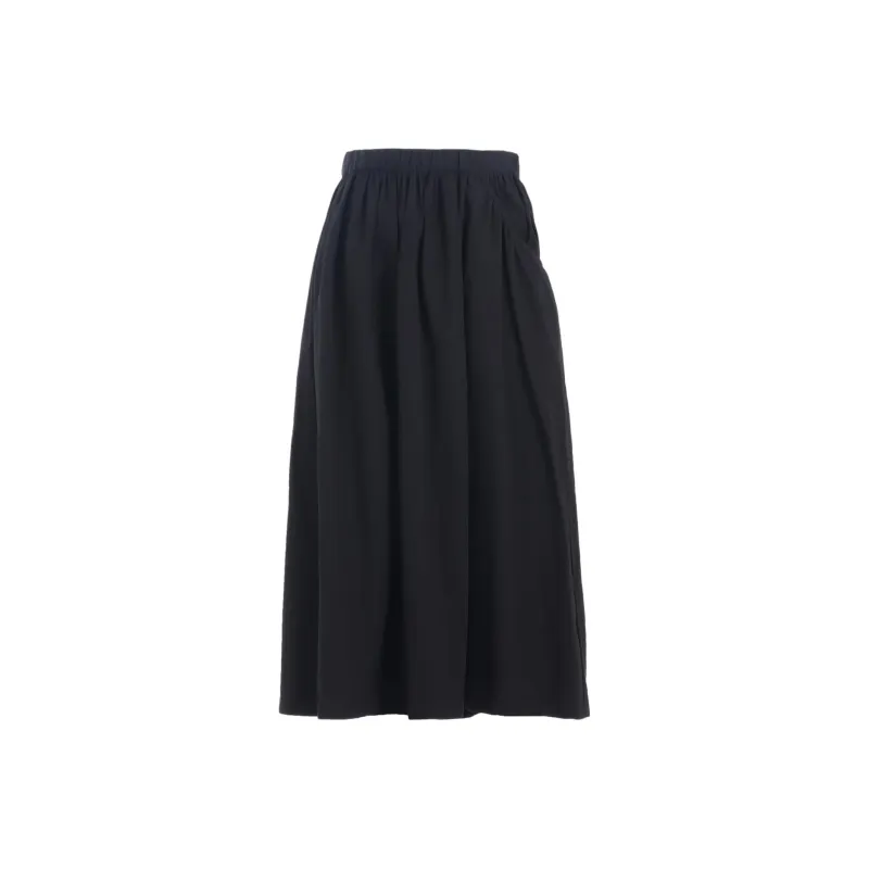 Yohji Yamamoto SS25 Casual Long Skirt Women's Black-0
